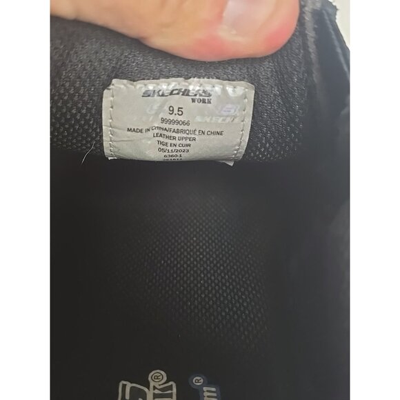 SKECHERS WORK Men's Slip-On Steel Toe Composite Plate Shoes 99999066 Black 9M - Picture 4 of 7